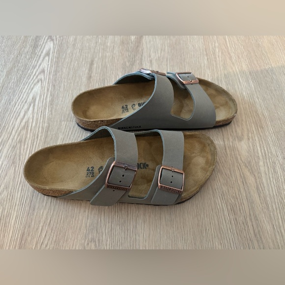NWT Birkenstock Arizona Birkibuk Color Stone - Picture 3 of 6